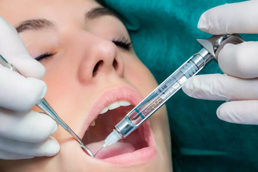 dental injection anesthesia / anesthesie locale dentiste