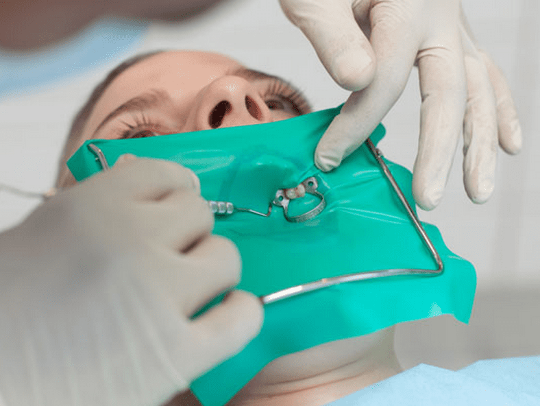 rubber dam protection dental instrument