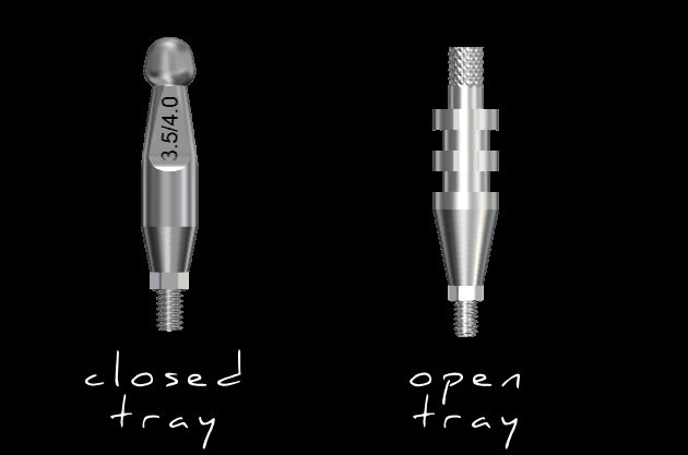 transfert conique vissé sur implant
