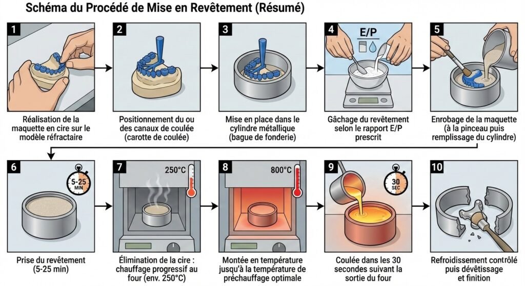 Schéma du Procédé de Mise en Revêtement (Résumé)