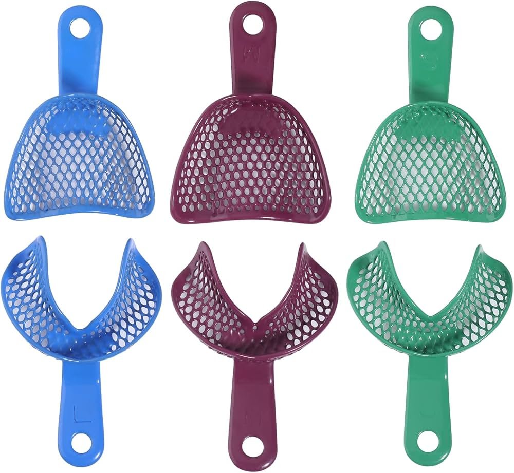 complete denture impression tray edentulous patient