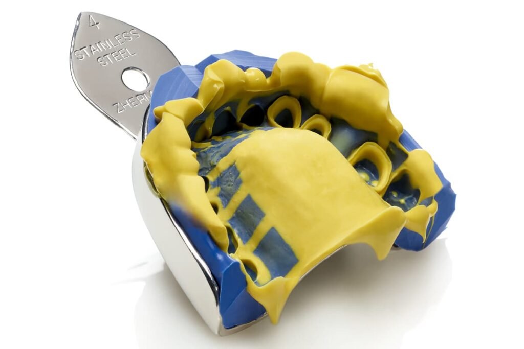 wash technique dental impression two-step silicone