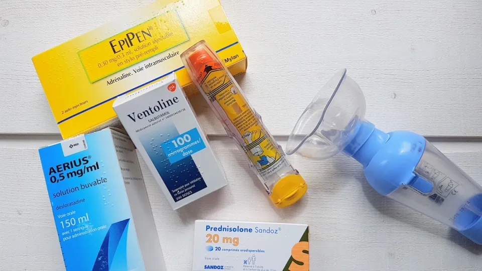 Kit d'urgence / seringue d'adrénaline (EpiPen) — illustrer la trousse d'urgence

