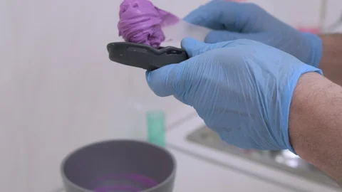  mixing alginate dental impression bowl gloves