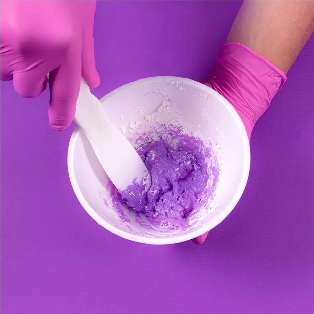 alginate dental impression powder mixing bowl spatula