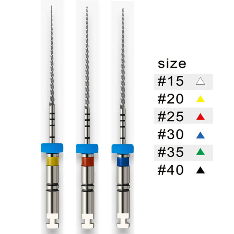 Section NiTi nickel titanium rotary endodontic files NiTi