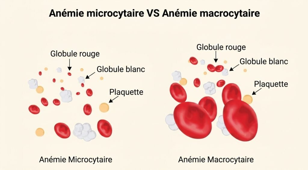 anemia blood smear microcytic macrocytic comparison
