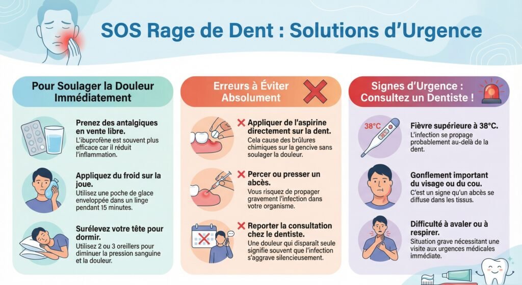 Comment Calmer une Rage de Dent ? Solutions Immédiates et Efficaces